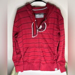 Nike Philadelphia Full Zipper Hoodie Jacket Men Size Medium long sleeve striped